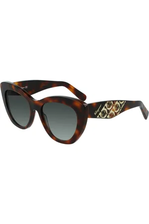 Salvatore Ferragamo Okulary SF1022S-214. Okulary przeciwsłoneczne, Kolor brązowy. Kobieta.