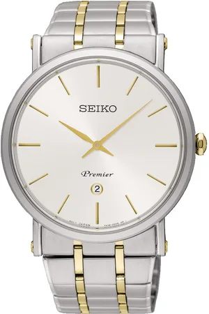 Seiko Zegarek SKP400P1. Kwarcowy, Kolor biały. Mężczyzna.
