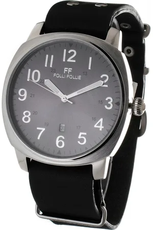 Folli Follie Zegarek WT14T0015DFDF. Kwarcowy, Kolor czarny. Unisex.