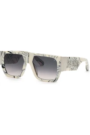 Philipp Plein Okulary SPP094M5409YL. Okulary przeciwsłoneczne, Kolor biały. Mężczyzna.