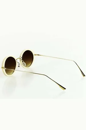 LOOKS STYLE Okrągłe okulary przeciwsłoneczne MAZZINI LENONKI NEW biały