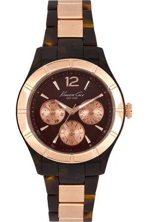 Kenneth Cole Zegarek IKC0003. Kwarcowy, Kolor brązowy. Kobieta.