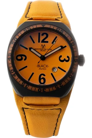Montres De Luxe Zegarek 09BK-2502. Kwarcowy, Kolor pomarańczowy. Unisex.