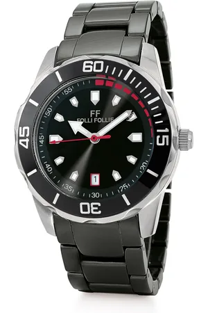 Folli Follie Zegarek WF18T031BDK. Kwarcowy, Kolor czarny. Unisex.