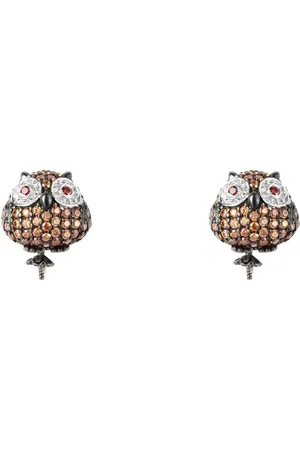 Lancaster Biżuteria JLA-EAR-OWL-4. PENDING, Kolor czarny brązowy. Kobieta.
