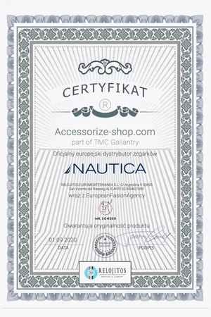 Nautica Zegarek NAD15524L. Kwarcowy, Kolor biały. Kobieta.