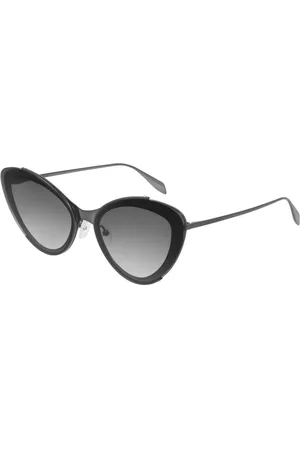 Alexander McQueen Okulary AM0251S-001. Okulary przeciwsłoneczne, Kolor szary. Kobieta.