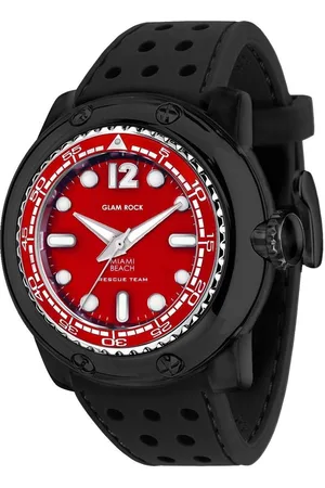 Glam Rock Zegarek MB26018. Kwarcowy, Kolor czerwony. Kobieta.
