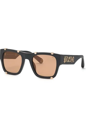 Philipp Plein Okulary SPP042W54L46G. Okulary przeciwsłoneczne, Kolor czarny. Mężczyzna.