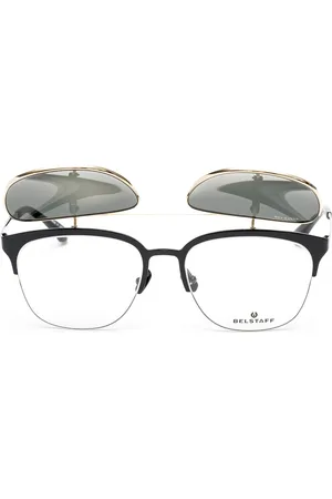 Belstaff Okulary HATCHERNEGROD. VIEW + CLIP-ON, Kolor czarny. Kobieta.