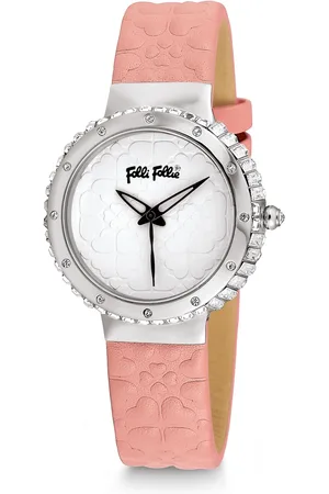 Folli Follie Zegarek WF13A032SPR. Kwarcowy, Kolor biały. Kobieta.