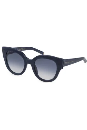 Philipp Plein Okulary SPP026S530B35. Okulary przeciwsłoneczne, Kolor niebieski. Kobieta.
