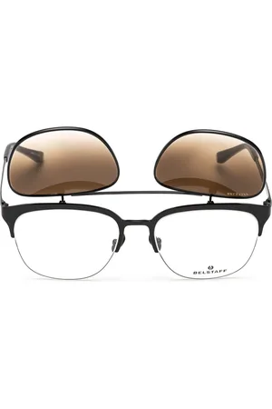 Belstaff Okulary HATCHERNEGROW. VIEW + CLIP-ON, Kolor czarny. Kobieta.