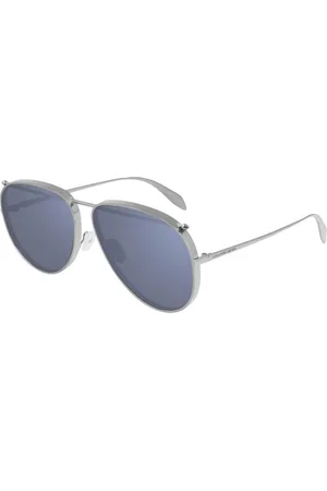Alexander McQueen Okulary AM0170S-006. Okulary przeciwsłoneczne, Kolor szary. Unisex.