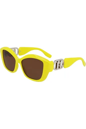Karl Lagerfeld Okulary KL6102S-703. Okulary przeciwsłoneczne, Kolor żółty. Kobieta.