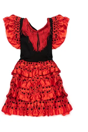 FLAMENCO Dodatek VS-NROJO-LN1. DRESS, Kolor . Dziecko.