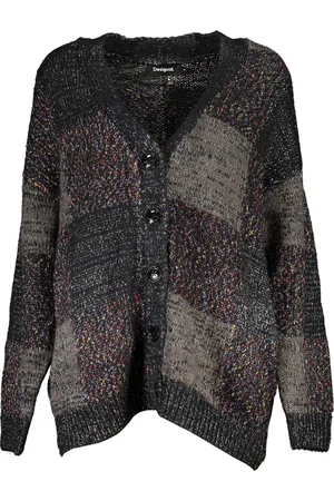 Desigual Wygodny Damski kardigan sweter zapinany
