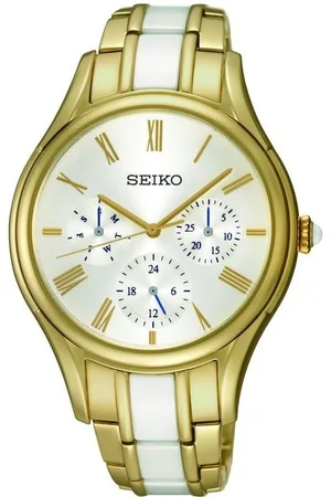 Seiko Zegarek SKY718P1. Kwarcowy, Kolor biały. Mężczyzna.