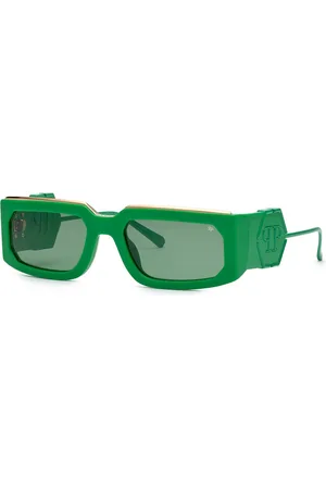 Philipp Plein Okulary SPP119M580859. Okulary przeciwsłoneczne, Kolor zielony. Unisex.