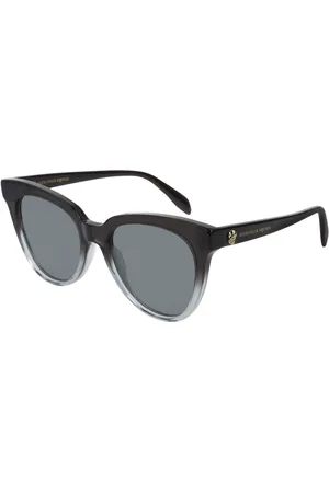 Alexander McQueen Okulary AM0159S-004. Okulary przeciwsłoneczne, Kolor szary. Kobieta.