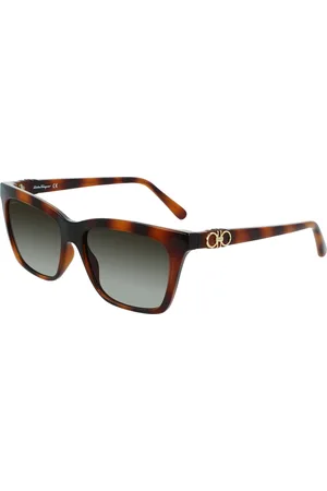 Salvatore Ferragamo Okulary SF1027S-214. Okulary przeciwsłoneczne, Kolor brązowy. Kobieta.
