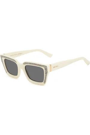 Jimmy Choo Okulary MEGS-S-SZJ2K. Okulary przeciwsłoneczne, Kolor biały. Kobieta.