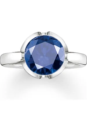 Thomas Sabo Biżuteria 036-048-32-50. Pierścionek, Kolor niebieski srebrny. Kobieta.