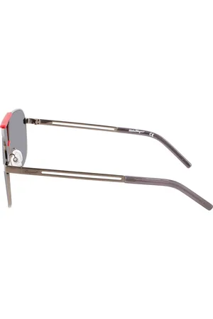 Salvatore Ferragamo Okulary SF292S-028. Okulary przeciwsłoneczne, Kolor szary. Mężczyzna.