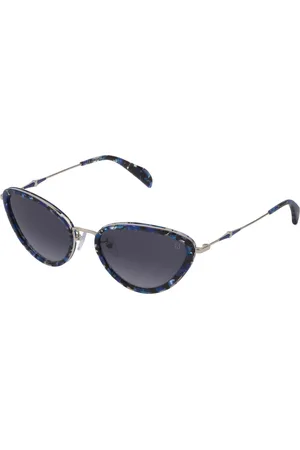 TOUS Okulary STO387-5501H6. Okulary przeciwsłoneczne, Kolor niebieski havana. Kobieta.