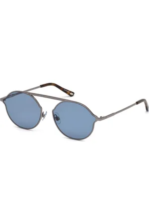 Web Okulary WE0198-08V. Okulary przeciwsłoneczne, Kolor srebrny. Unisex.
