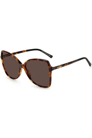 Jimmy Choo Okulary FEDE-S-086. Okulary przeciwsłoneczne, Kolor brązowy. Kobieta.