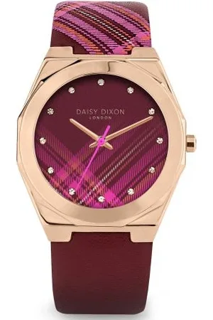 Daisy Dixon Zegarek DD118PRG. Kwarcowy, Kolor różowy. Kobieta.