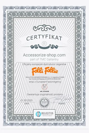 Folli Follie Zegarek WF19T005SPW. Kwarcowy, Kolor biały. Kobieta.