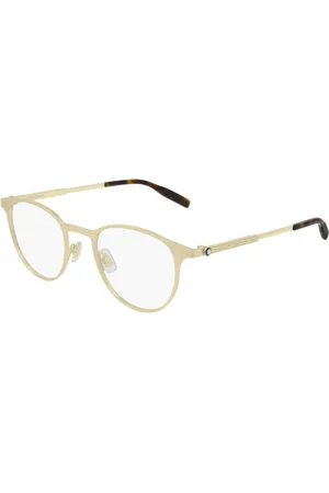 Montblanc Okulary MB0095O-002. Okulary korekcyjne, Kolor złoty. Mężczyzna.