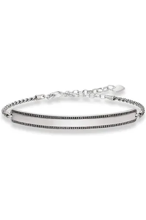 Thomas Sabo Biżuteria 000964311L21v. Bransoletka, Kolor czarny srebrny. Unisex.
