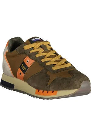 Blauer Męskie sznurowane buty sportowe sneakersy