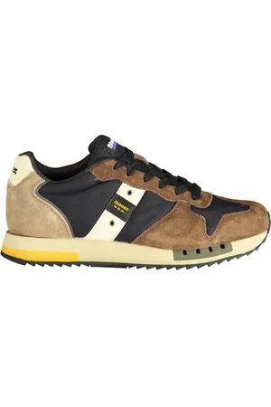 Blauer Męskie sznurowane buty sportowe sneakersy