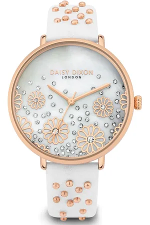 Daisy Dixon Zegarek DD111WRG. Kwarcowy, Kolor biały. Kobieta.