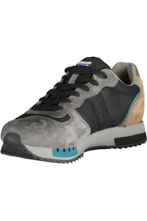 Blauer Męskie sznurowane buty sportowe sneakersy