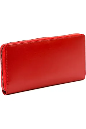 LUXURY Duży stylowy Skórzany damski portfel z RFID