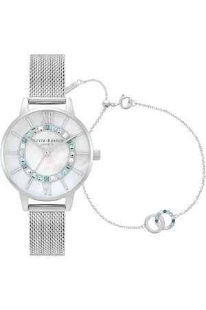 Olivia Burton Zegarek OBGSET161. Kwarcowy, Kolor czerwony. Kobieta.
