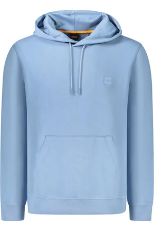 HUGO BOSS BLUZA BEZ ZAMKA MĘSKA NIEBIESKA