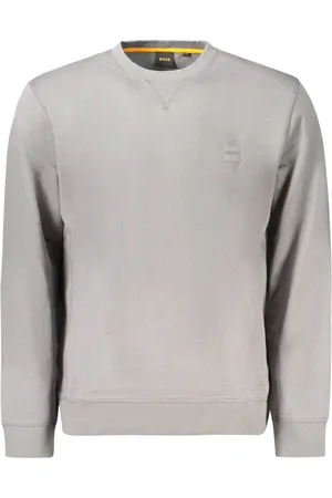 HUGO BOSS MĘSKA BLUZA BEZ ZAMKA SZARA