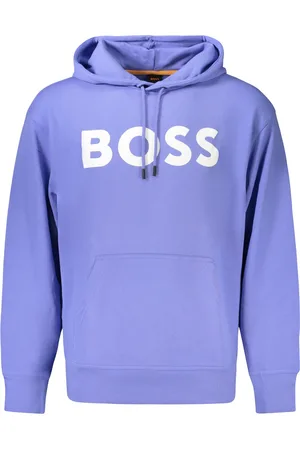 HUGO BOSS HUGO MĘSKA BLUZA Z ROZPINANYM NA ZAMEK NIEBIESKA