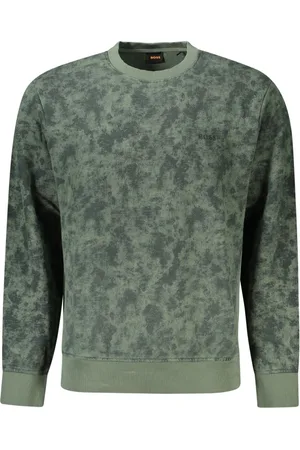 HUGO BOSS BLUZA BEZ ZAMKA MĘSKA ZIELONA