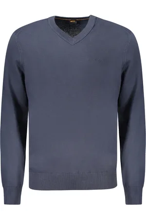 HUGO BOSS SWETER MĘSKI NIEBIESKI