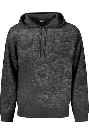 HUGO BOSS MĘSKI CZARNY SWETER