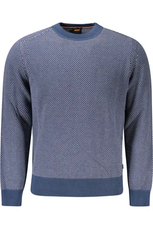 HUGO BOSS SWETER MĘSKI NIEBIESKI