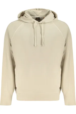 HUGO BOSS BLUZA BEZ ZAMKA MĘSKA BEŻOWA