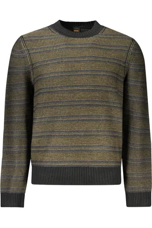 HUGO BOSS HUGO MĘSKI CZARNY SWETER